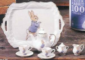 beatrix potter mini tea set